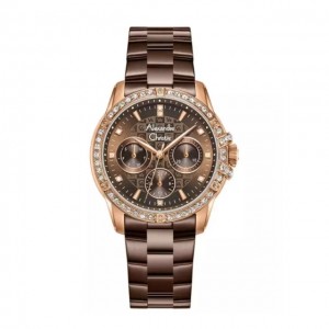 Alexandre Christie AC 2C26 Rosegold Brown Full BFFROBO